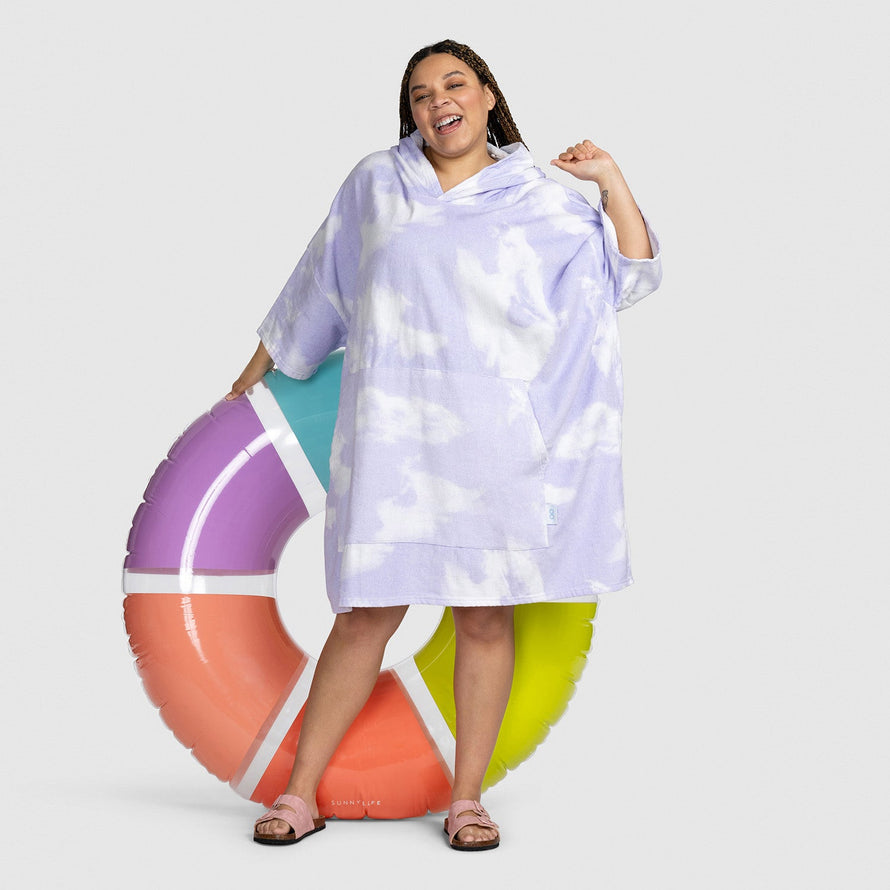 Purple Tie-Dye Beach Oodie