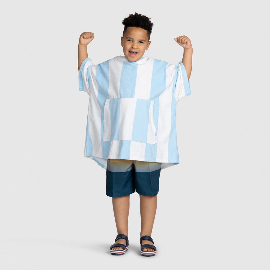 Blue Stripe Kids Beach Oodie