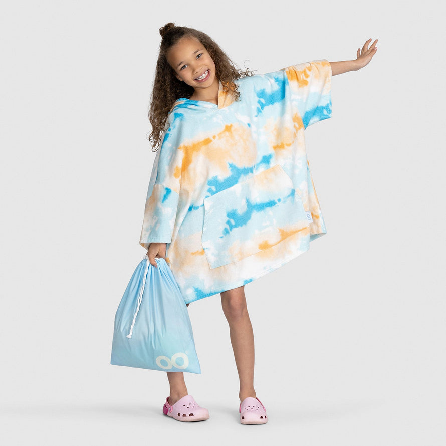 Tie-Dye Multi Kids Beach Oodie