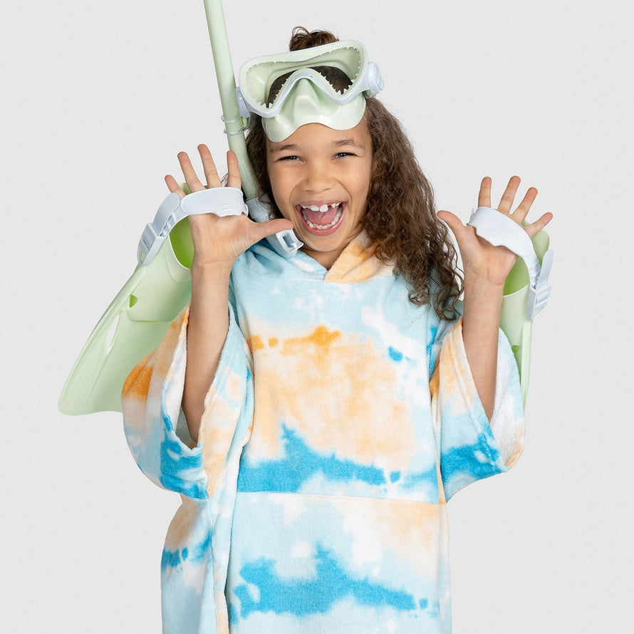 Tie-Dye Multi Kids Beach Oodie