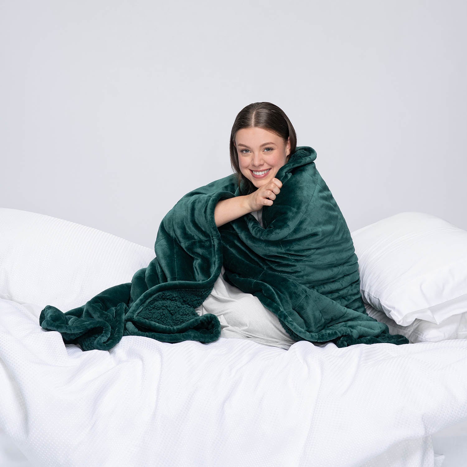 Moss Green Sherpa Blanket – The Oodie