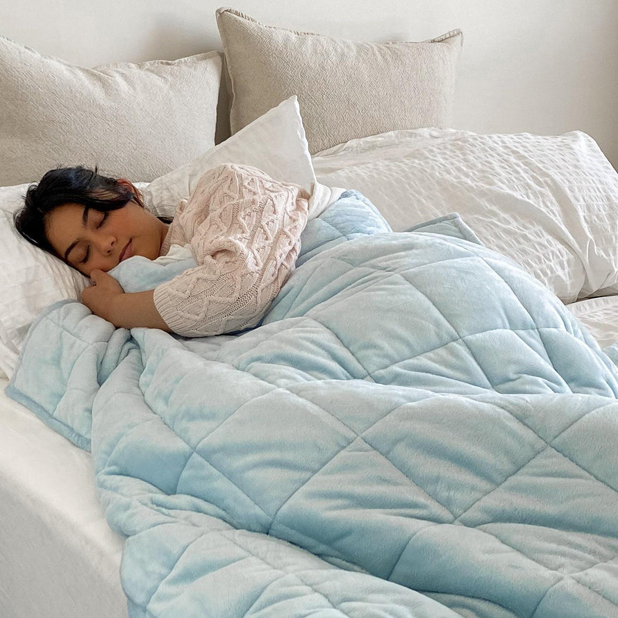 Blue Oodie Weighted Blanket