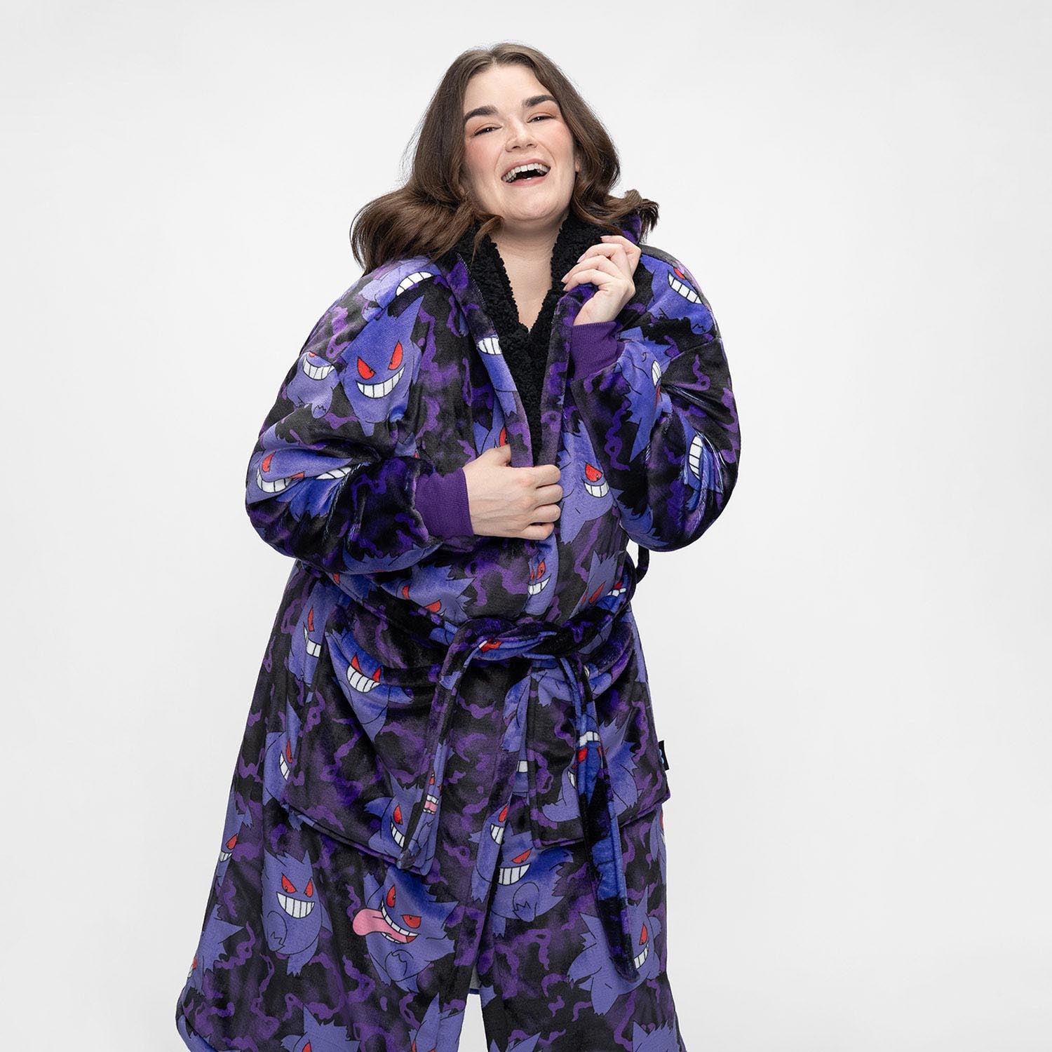 gengar schlafsack Pokémon Gengar Sherpa Dressing Gown Licensed – The Oodie