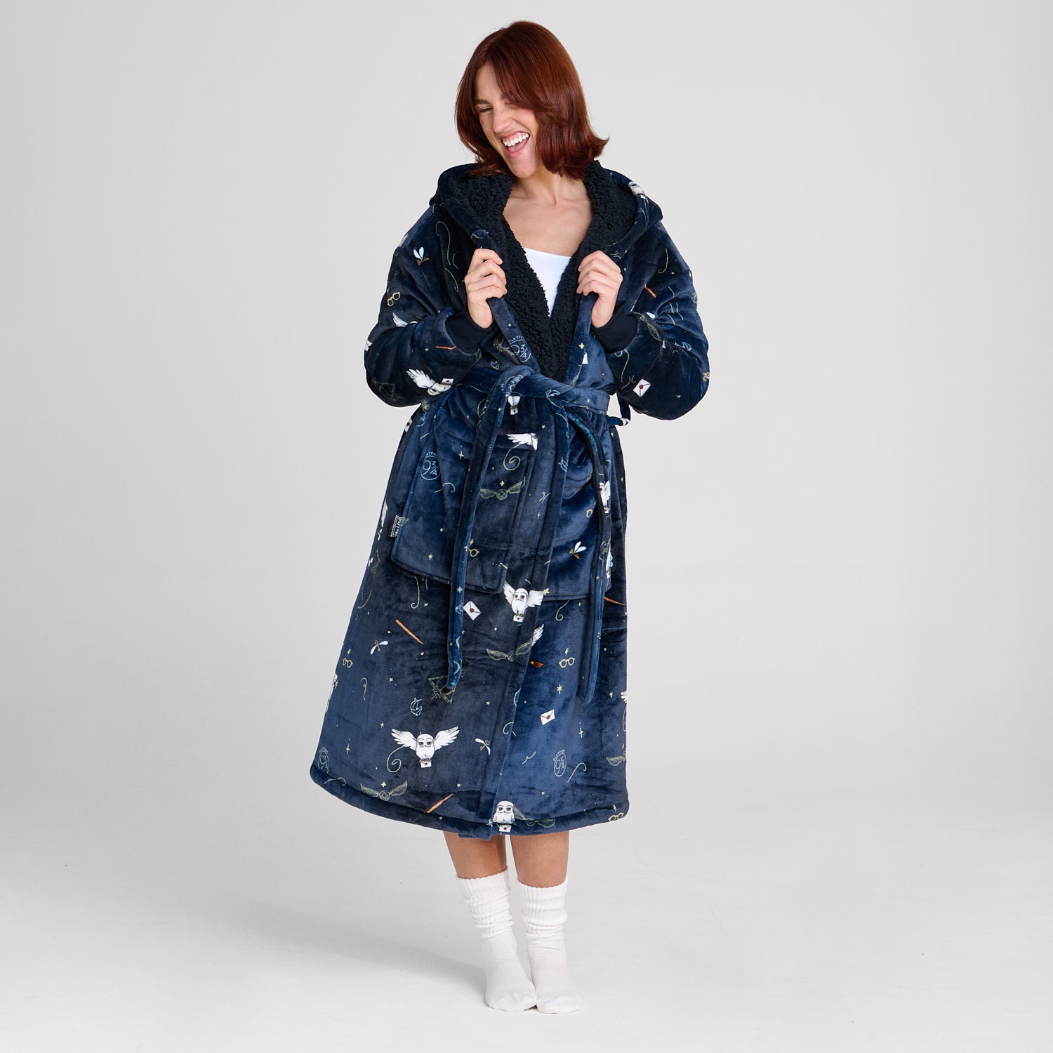 Harry Potter Hedwig Sherpa Dressing Gown Licensed – The Oodie