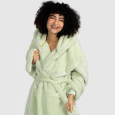Fluffy Green Oodie Dressing Gown