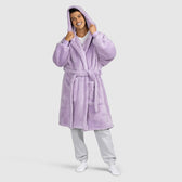 Fluffy Lilac Oodie Dressing Gown