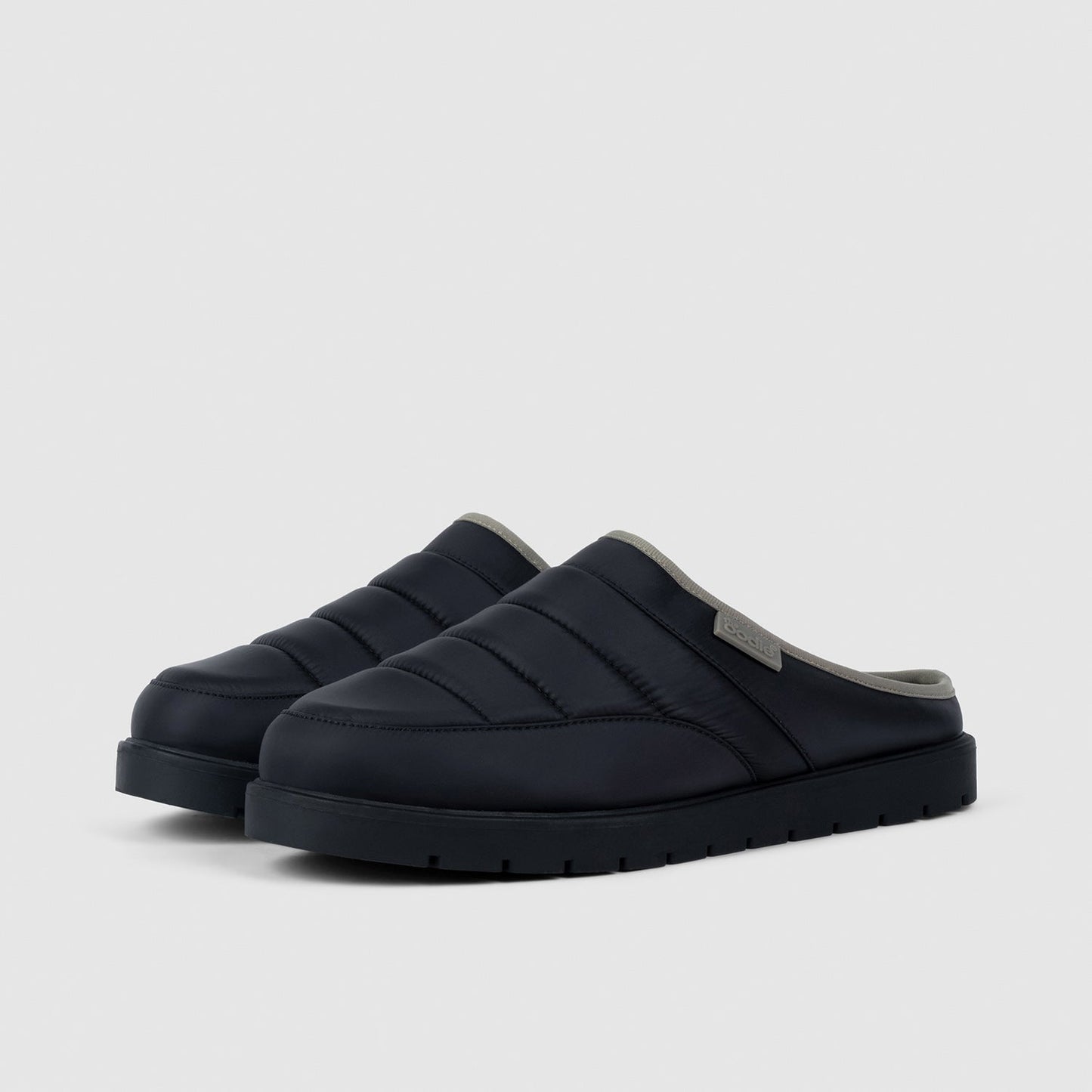 Black Puffer Slip On