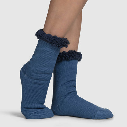 Blue Sherpa Socks