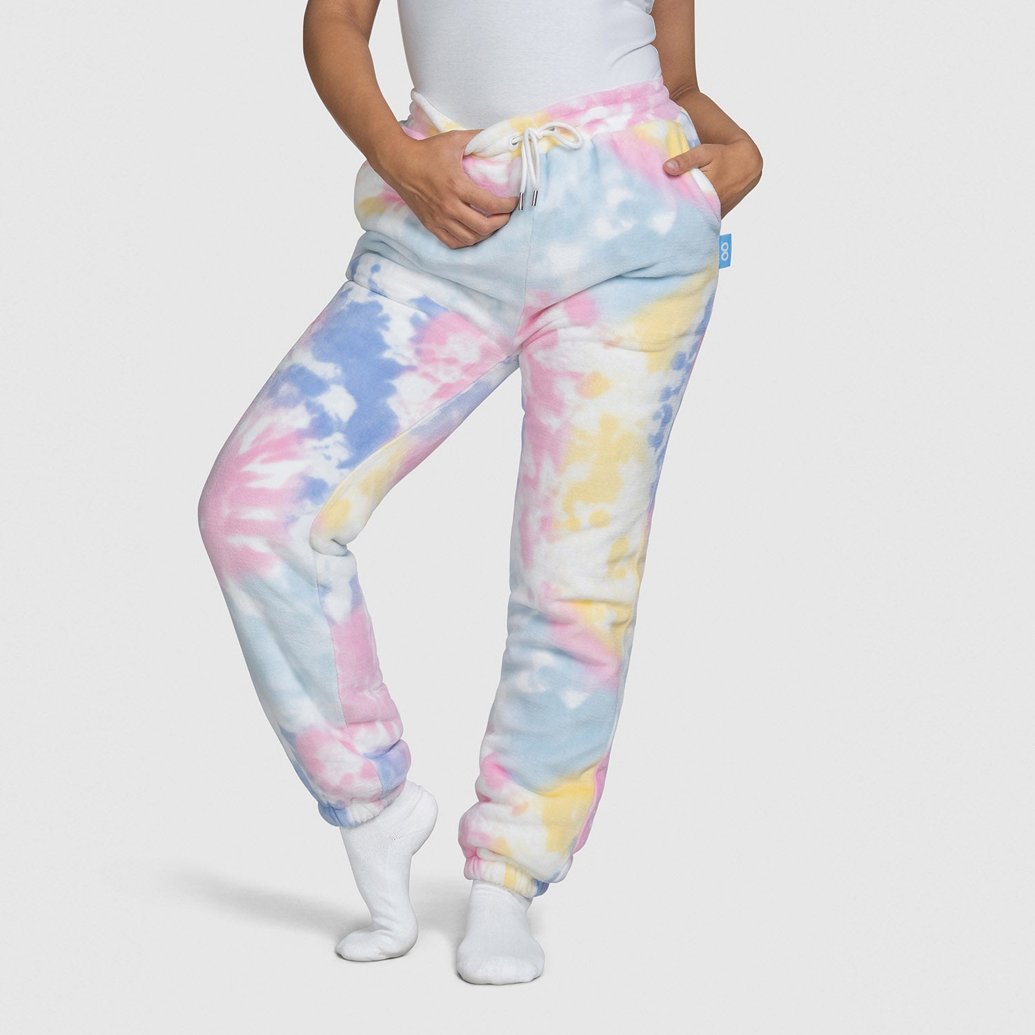 Bright Tie-Dye Sherpa Cuffed Pant – The Oodie