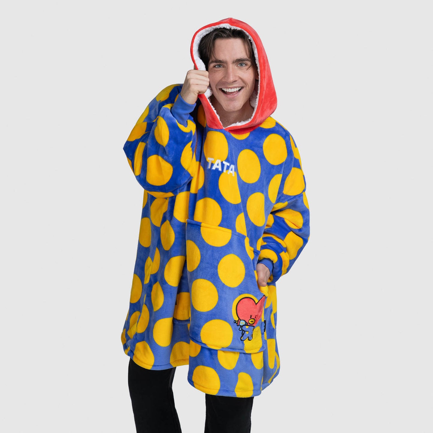 Hoodie Outlet Tata Hoodie Bt21 BTS BT21 Tata Mang Gray Zip Hoodie