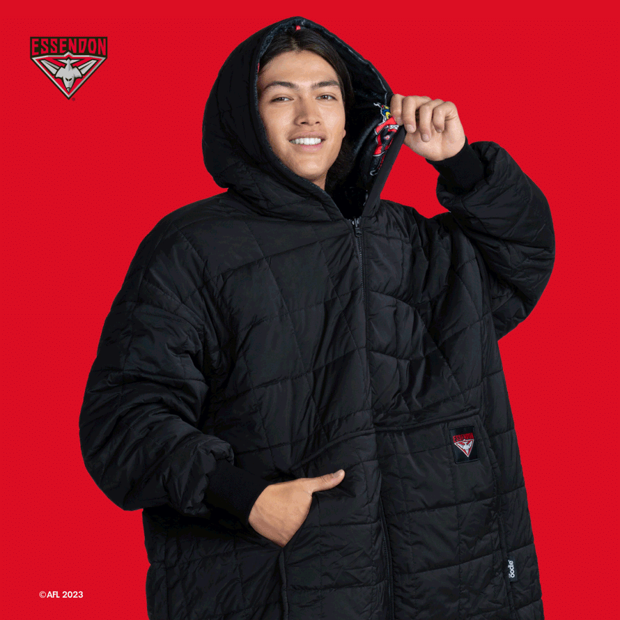 Essendon Outdoor Zip Through Oodie The Oodie