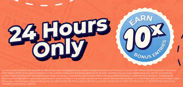 10X ENTRIES TO WIN 50K ON ALL PURCHASES