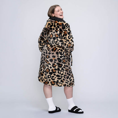 Leopard Sherpa Dressing Gown – The Oodie