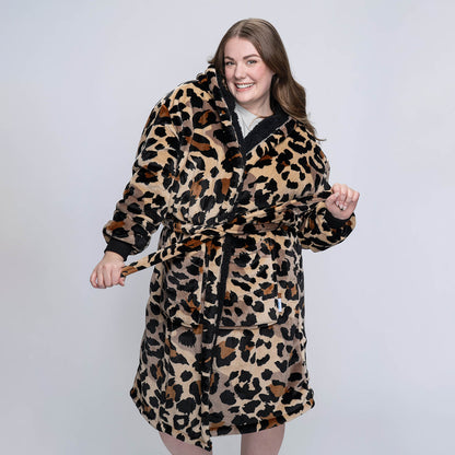 Leopard Sherpa Dressing Gown – The Oodie