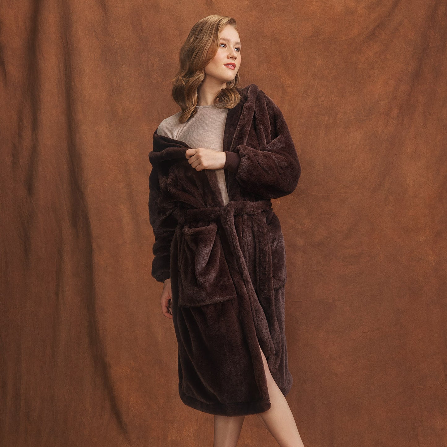 chocolate brown dressing gown Chocolate Luxe Sherpa Dressing Gown – The Oodie