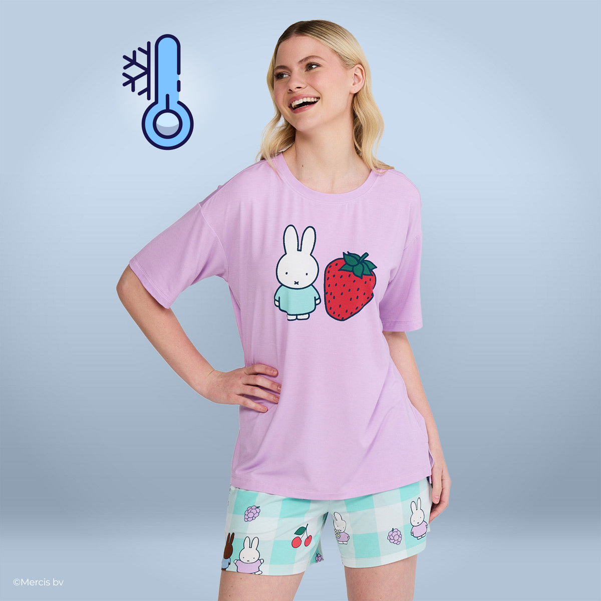 Miffy Fruit Cooling Short Sleeve Pyjama Top Licensed – The Oodie
