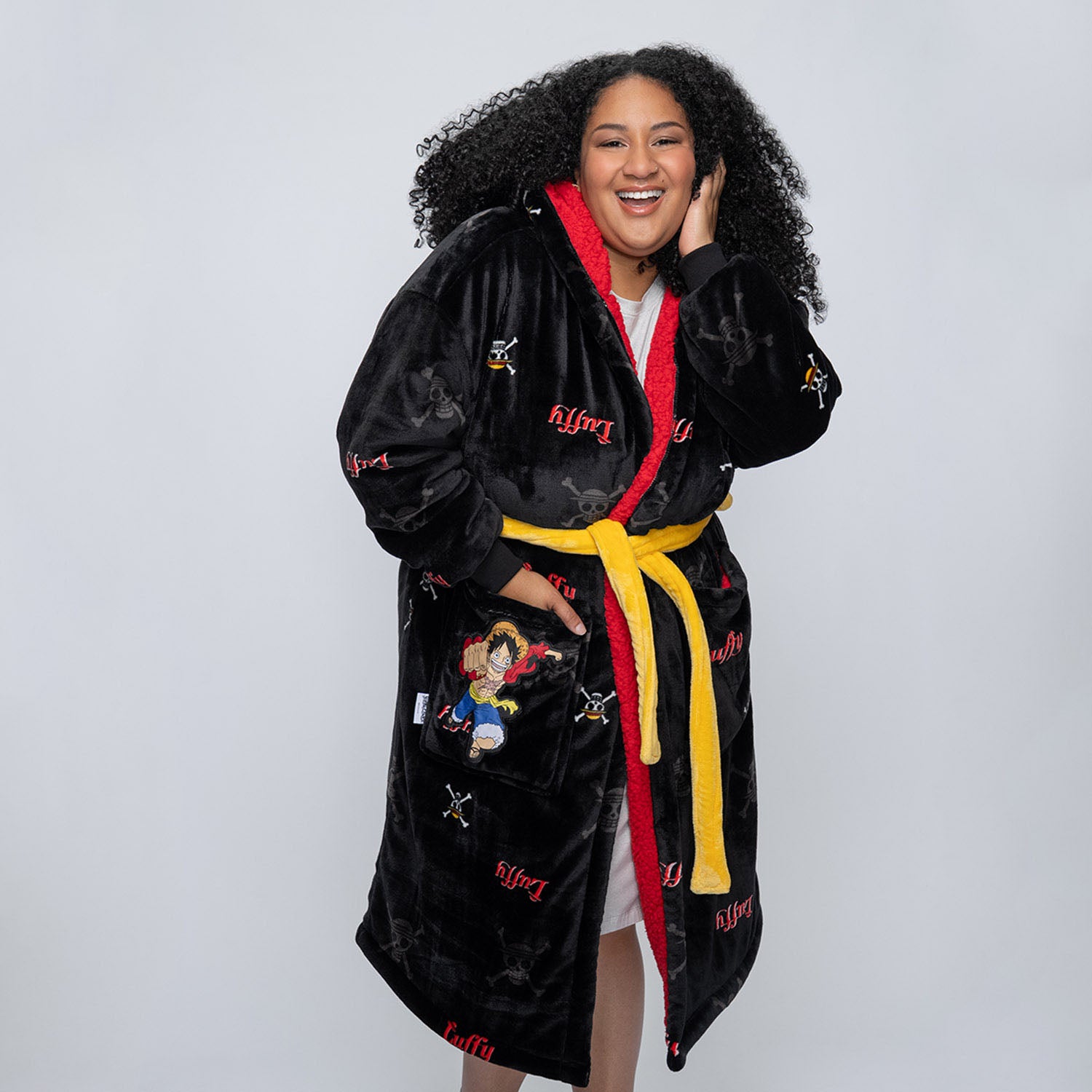 One Piece Luffy Sherpa Dressing Gown Licensed – The Oodie