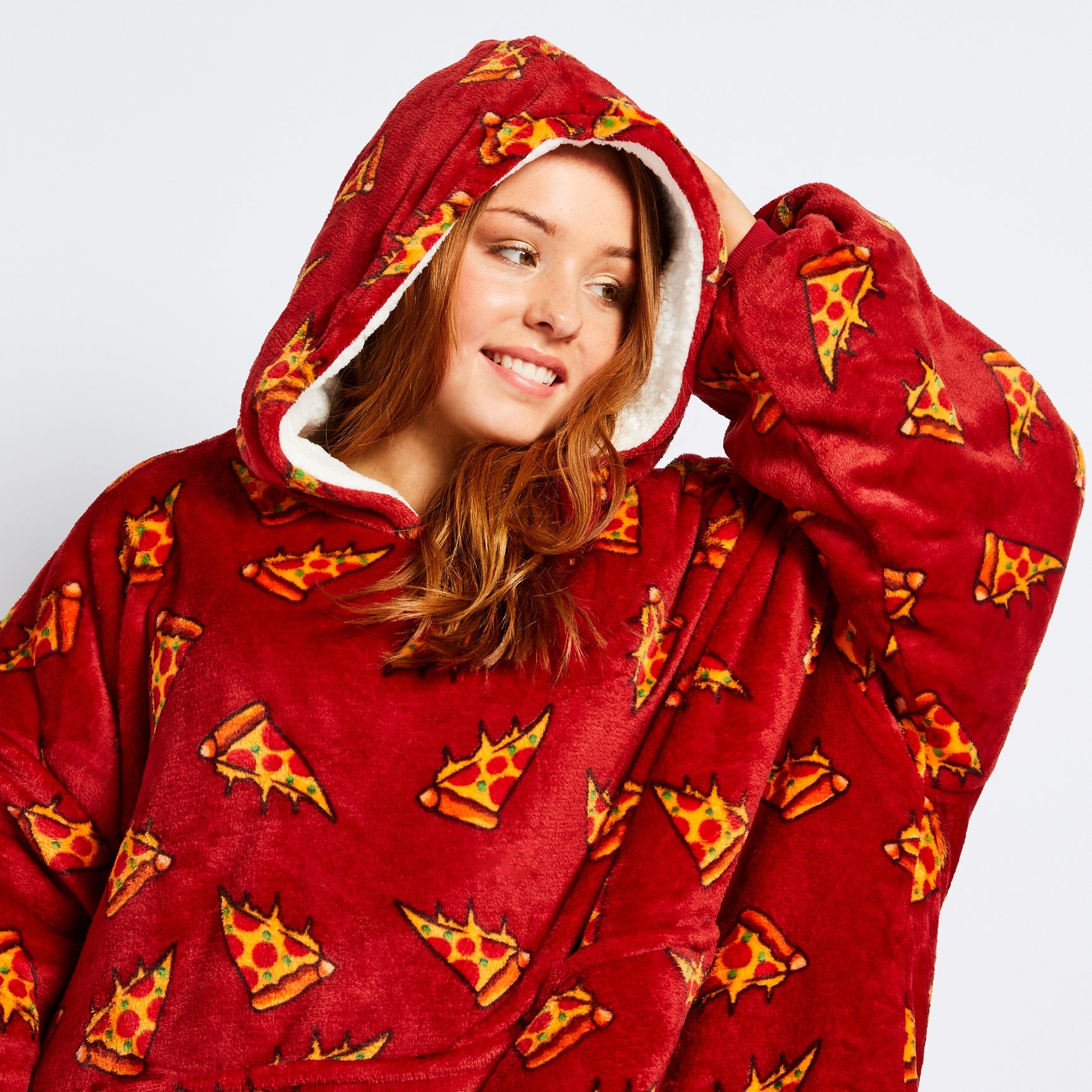 Pizza blanket hoodie sale