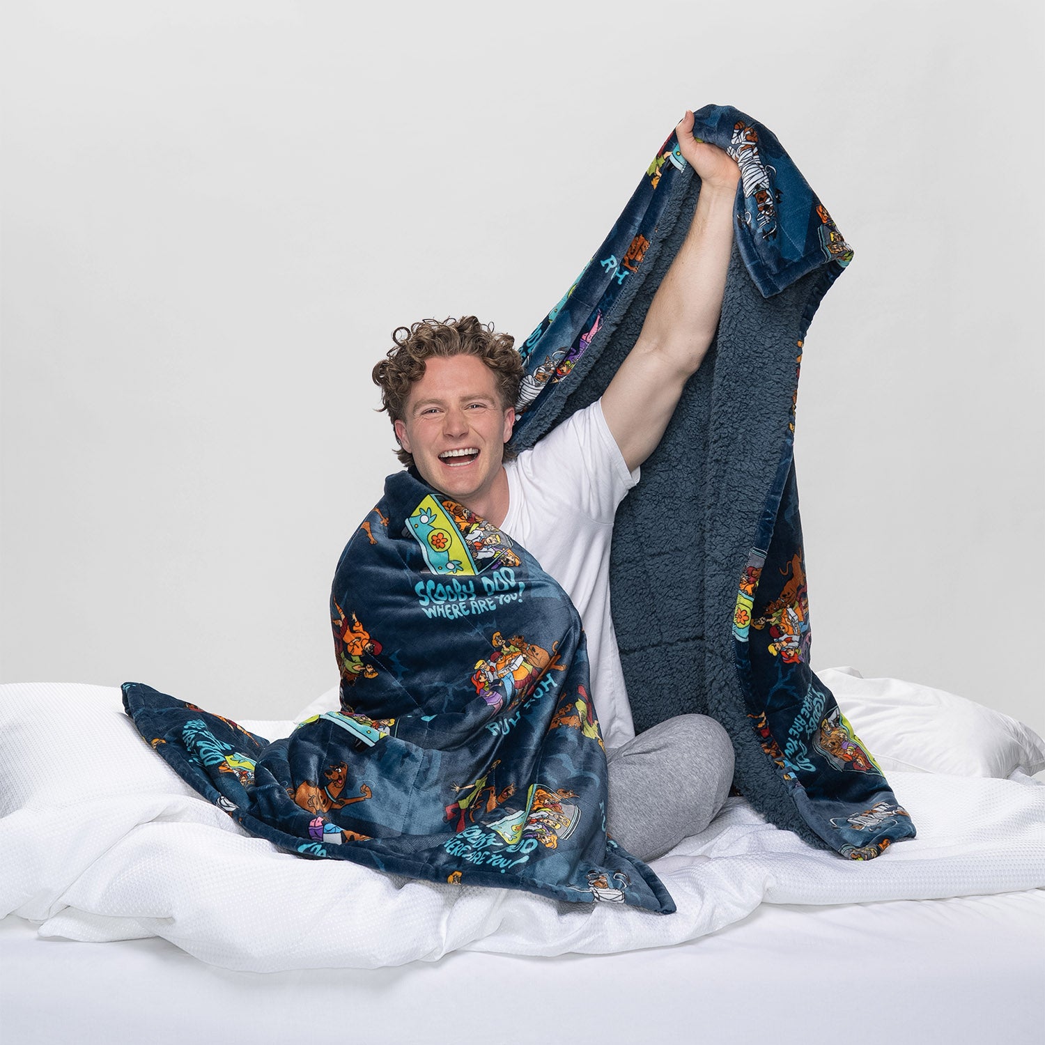 Scooby-Doo ジャガード織り ブランケット ラグ Scooby Doo Sherpa Blanket Licensed – The Oodie