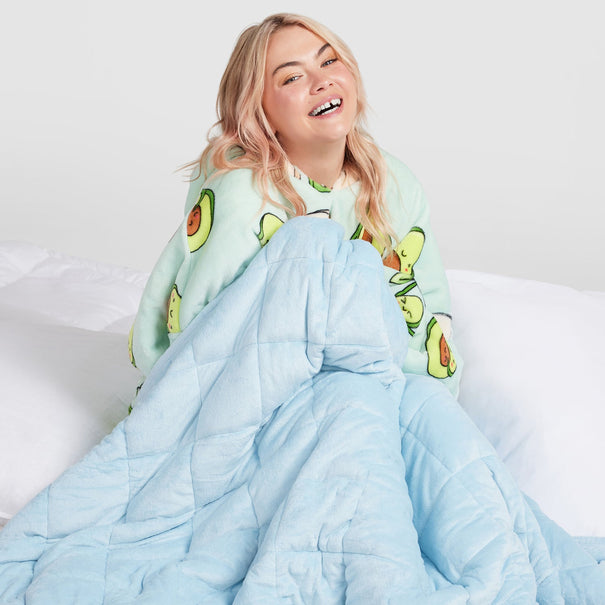 Blue Oodie Weighted Blanket The Oodie