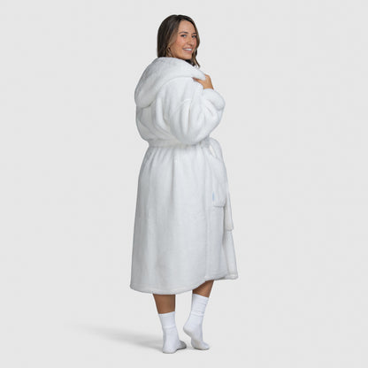 White Fluffy Dressing Gown – The Oodie