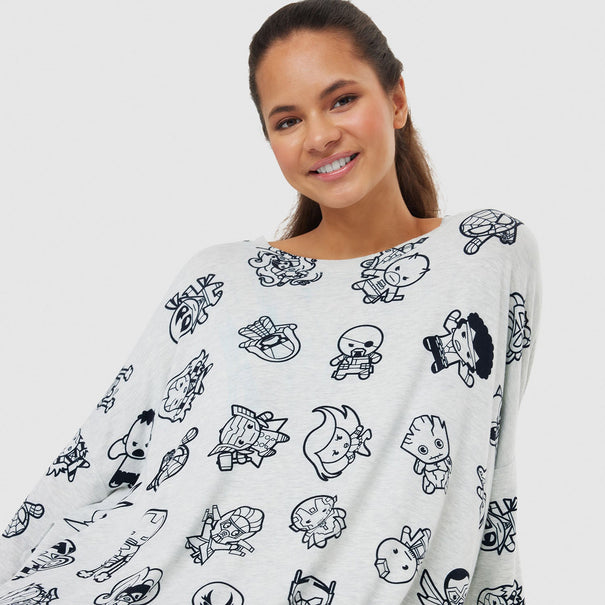 Avengers Oodie Sleep Tee The Oodie