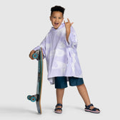 Purple Tie-Dye Kids Beach Oodie