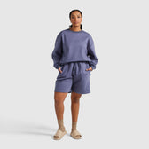 Relaxed Cotton Fleece Short